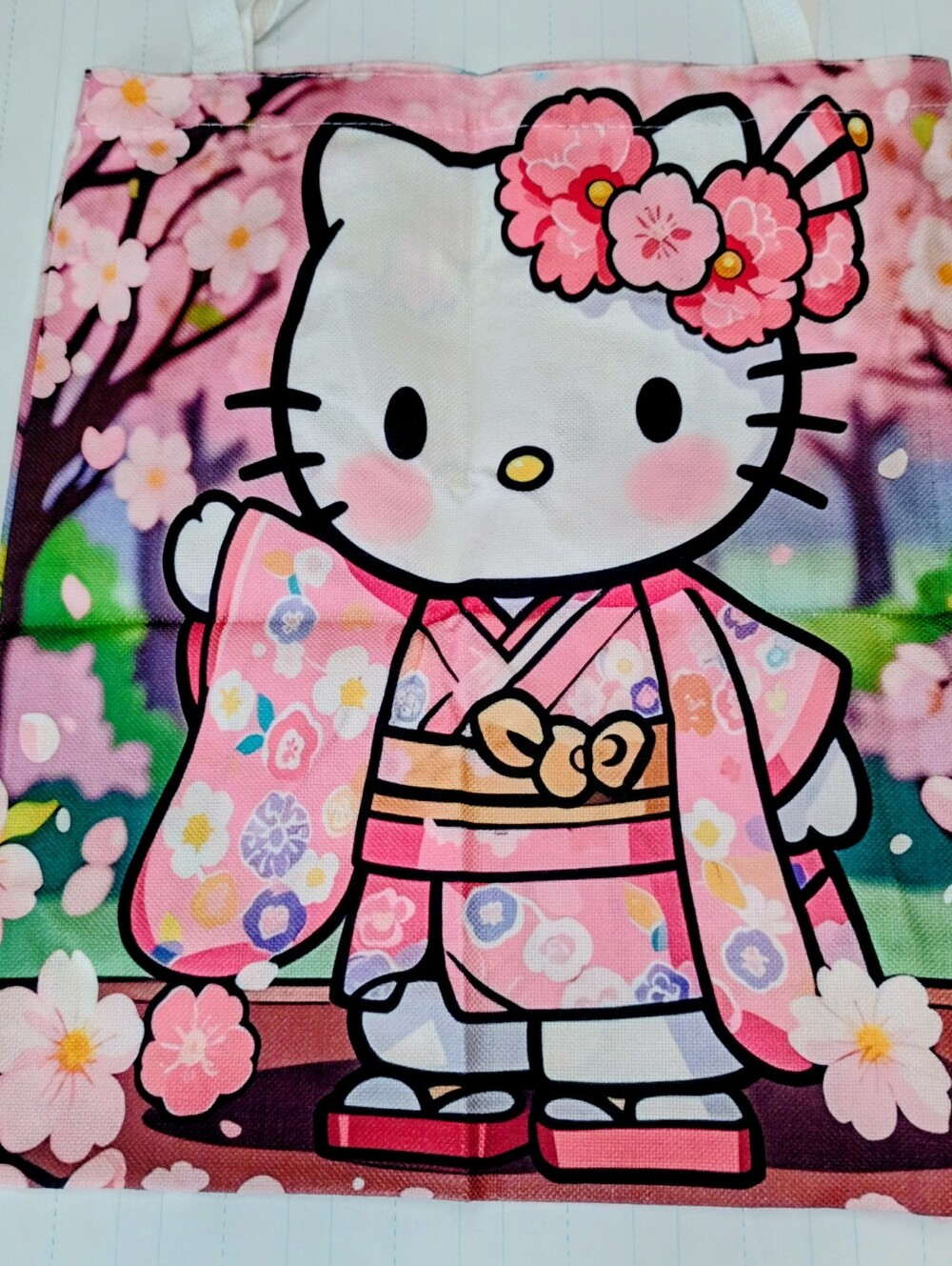 NEW Hello Kitty Tote Bag - Pink Kimono